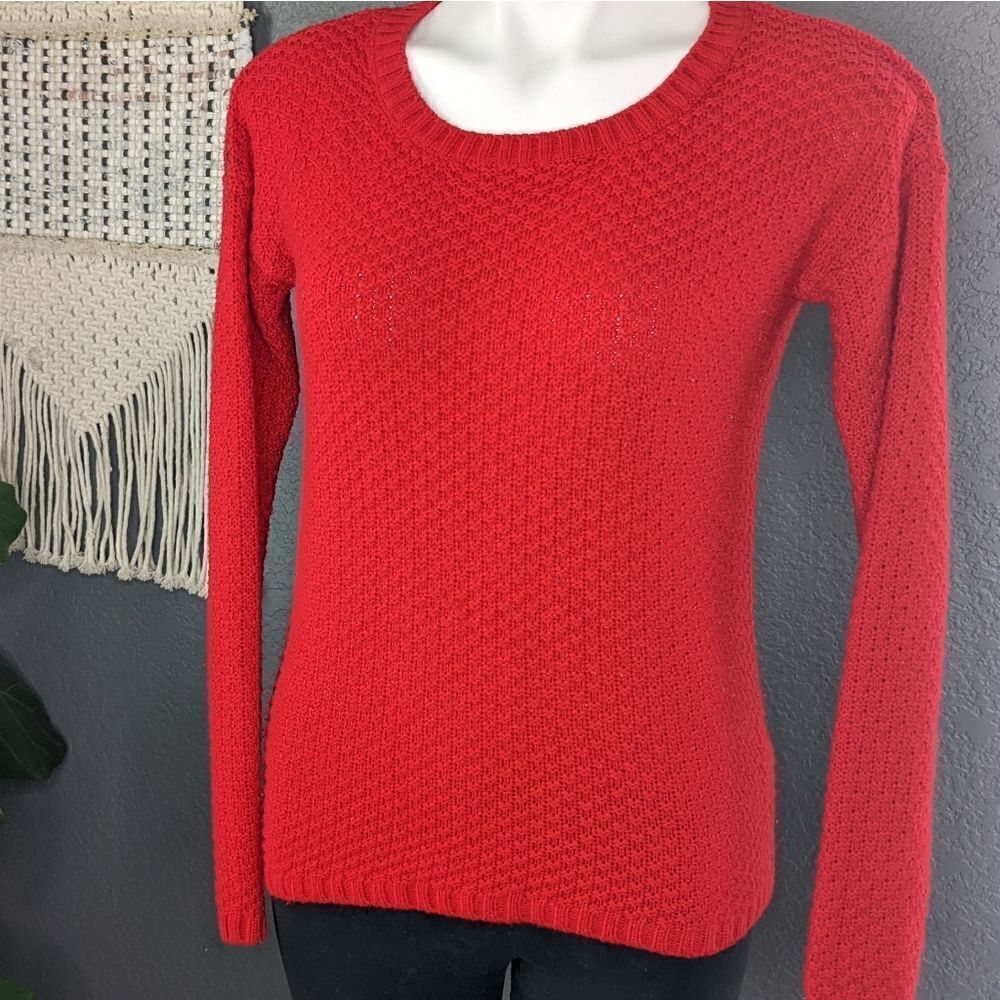 Ana Red Knit Sweater - Picture 3 of 9